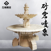 Villa Industrial Park Garden Company Living Room Artificial Sandstone Pure Handmade Flower Pot Water View Decoration Decoration