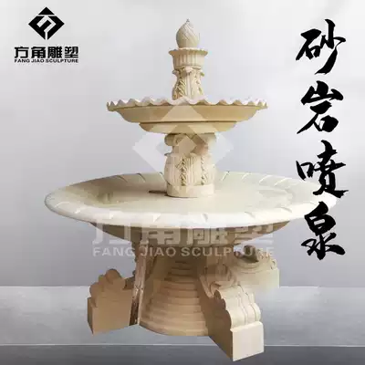 Villa Industrial Park Garden company living room artificial sandstone handmade flower pot water spray decoration