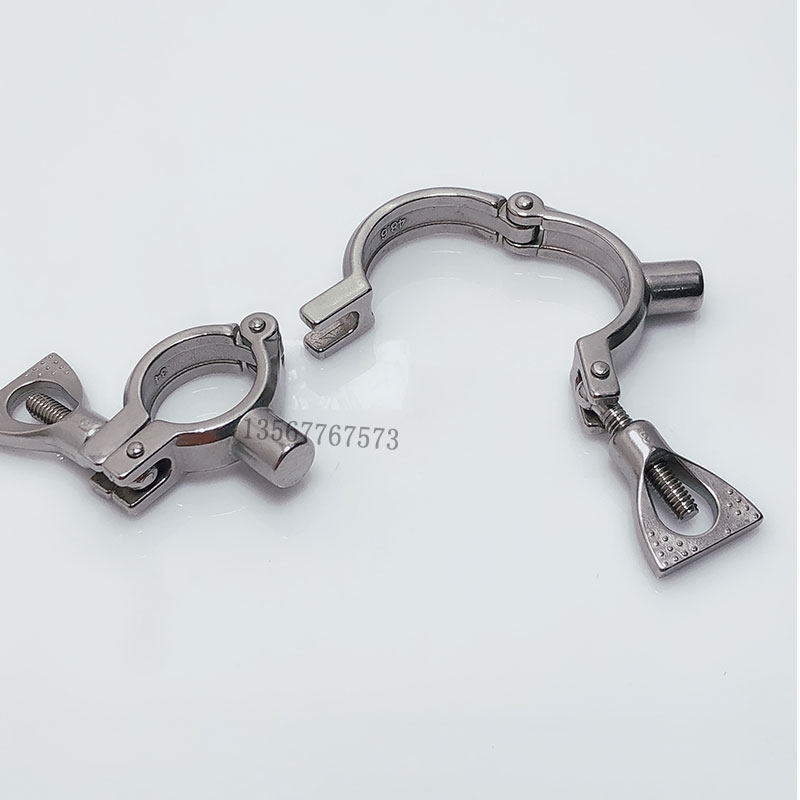 304 stainless steel ISO precision cast pipe bracket Metal pipe clamp fixing clip Welded tubing movable clamp bracket
