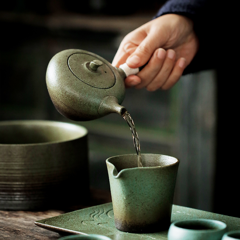 ShangYan Japanese teapot small ceramic teapot single pot of kung fu tea kettle side put the pot of ceramic POTS restoring ancient ways