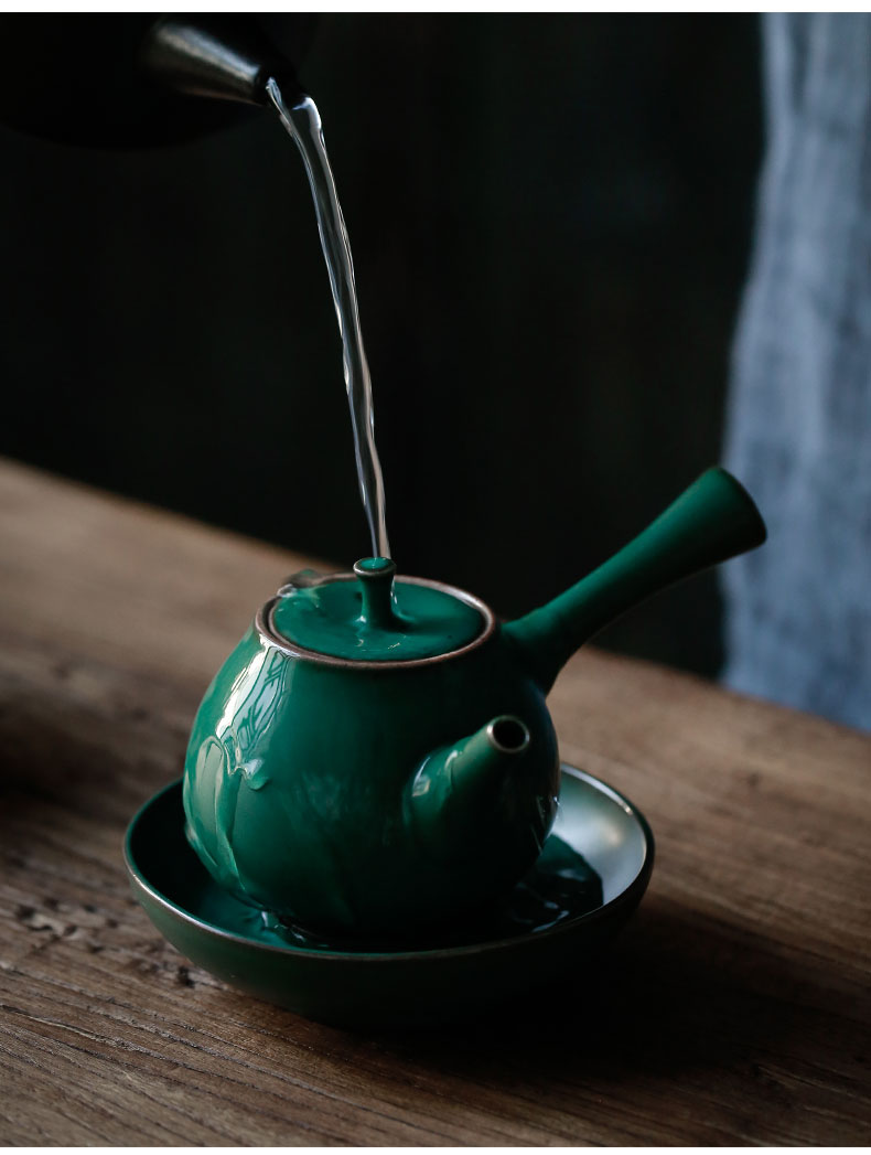 ShangYan pot bearing pot doesn kung fu tea set zero restoring ancient ways with the teapot Japanese TaoGan mercifully a pot of thick MATS thermal pad