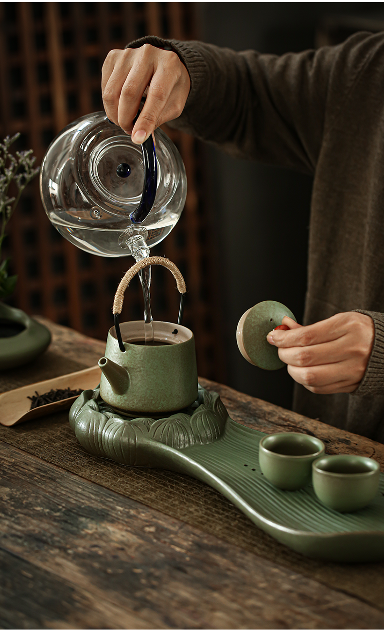 ShangYan creative ceramic bearing contracted dry tea tea tray was Japanese antique pot dish kung fu tea tea tea tray