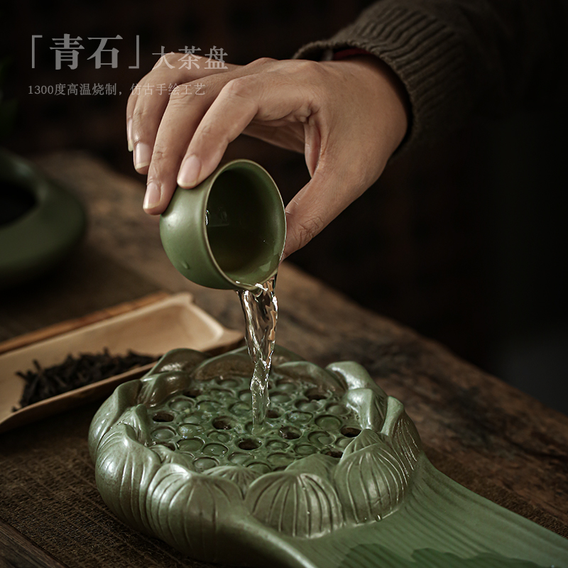 ShangYan creative ceramic bearing contracted dry tea tea tray was Japanese antique pot dish kung fu tea tea tea tray