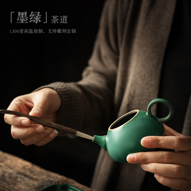 ShangYan creative tea six gentleman ceramic kung fu tea set with zero teaspoons ChaGa tea is the tea taking of a complete set of accessories
