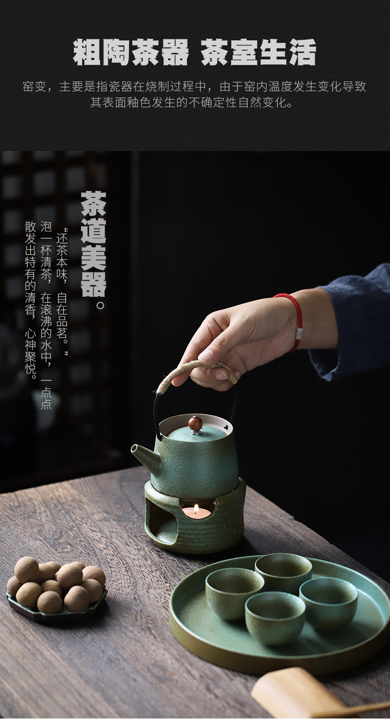 Ceramic tea stove temperature restoring ancient ways Japanese creative based heat insulation base up kung fu tea accessories tea stove