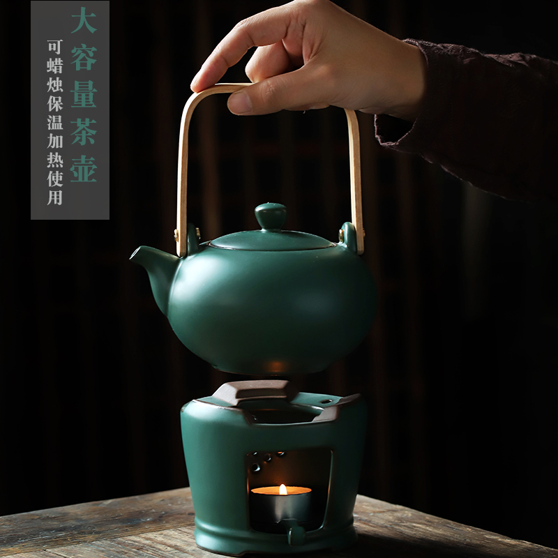 Restoring ancient ways ShangYan ceramic teapot large teapot high - capacity Japanese girder pot of household contracted flower pot