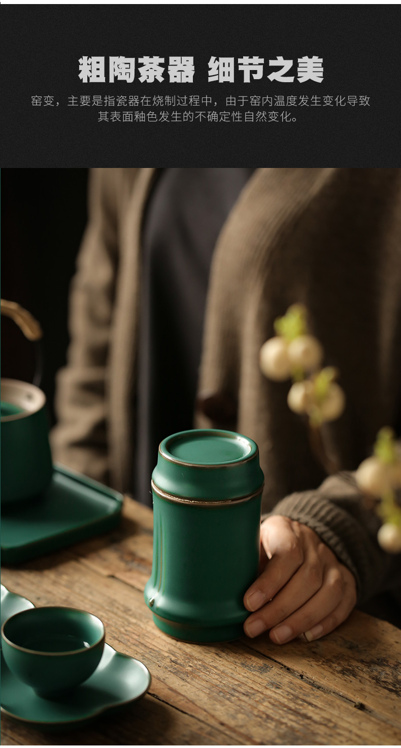 ShangYan ceramic tea pot small seal storage POTS of tea tins mini portable small POTS tanks