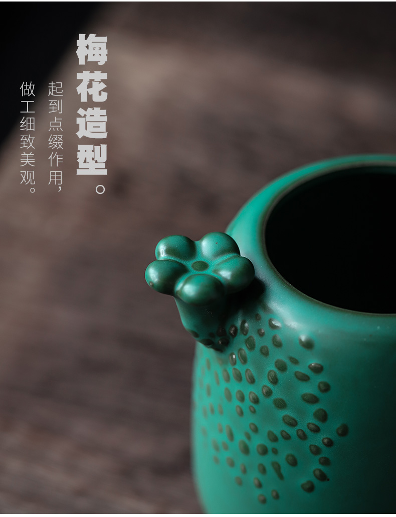 ShangYan ceramic tea six gentleman ebony grain kung fu tea sets accessories ChaGa teaspoon of Japanese tea taking