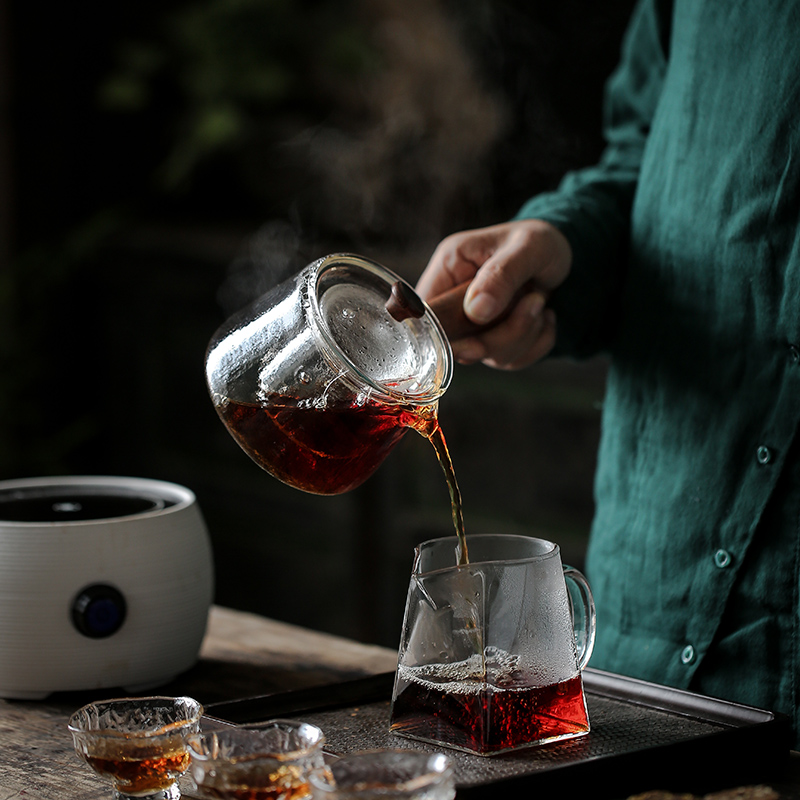 ShangYan who spinosa, high temperature resistant glass pot kettle black tea teapot the home side pot electricity TaoLu suits for