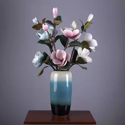 Yongyue home high branch landing PU feel simulation flower decoration living room big flower hotel entrance hall fake flower