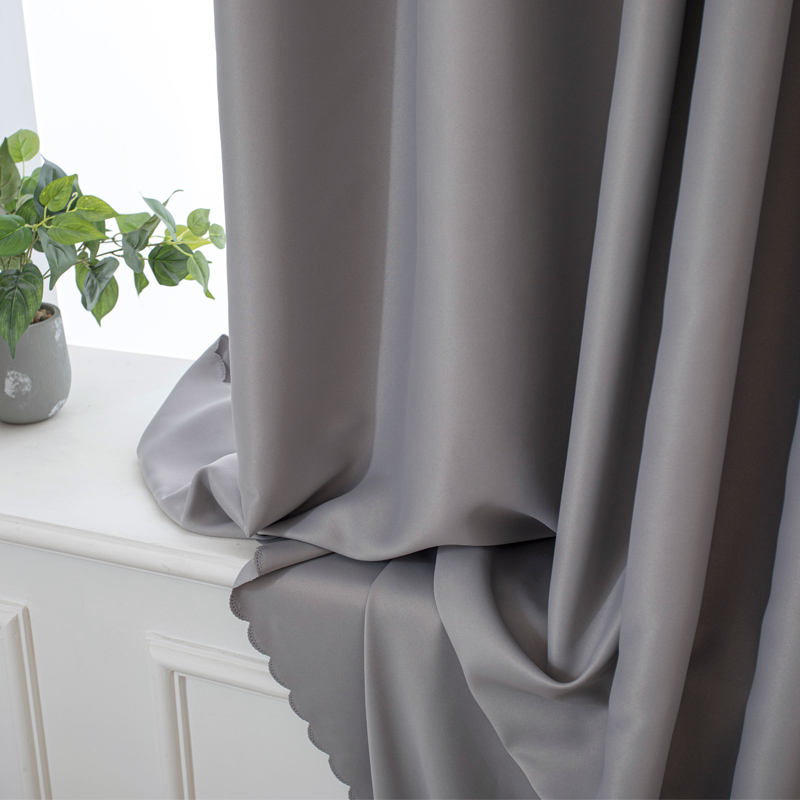 The curtains are simple to install shading scaling rod in 2022 new floating curtain shading bedroom Northern Europe