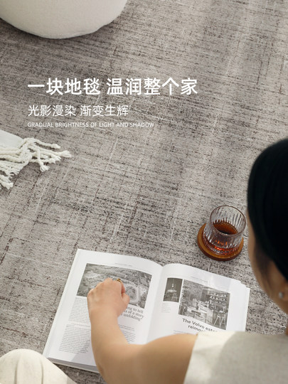 Wohnzimmerteppich 2025, neuer, nicht waschbarer, abwischbarer, leichter Luxus-High-End-Sofa-Bodenmatte für Zuhause, italienischer minimalistischer Stil, wasserdicht und schmutzabweisend