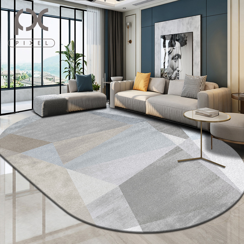 Nordic oval bedroom living room carpet room full of cute girls small sofa home bedside coffee table mat