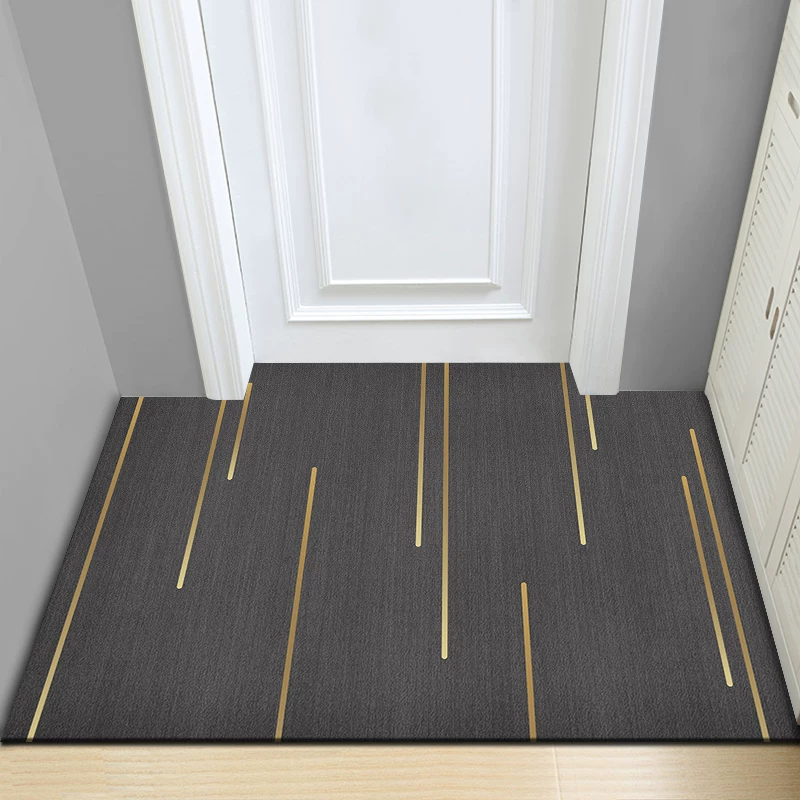 [Покрытие для пола из ковра у входа в гостиную, коврик для входной двери, водонепроницаемая подкладка, можно подогнать, легкая роскошь, anti-slip, для дома]