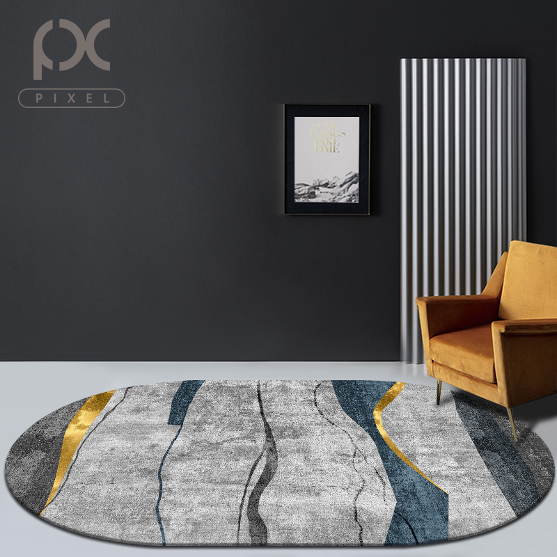 Nordic oval bedroom living room carpet room full of cute girls small sofa home bedside coffee table mat