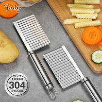 Taudi Germany 304 stainless steel wave knife wavy cutting flower potato knife cutter potato chip slicing tool