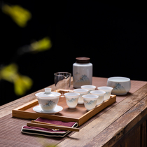 Jingdezhen Gongdao cup tea pot tea tray small tea cup Chinese simple teapot teacup kung fu tea set home