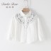 Áo sơ mi nữ mùa xuân 2019 phiên bản Hàn Quốc mới của quốc gia thêu áo dài tay cho bé sơ mi mùa xuân và mùa hè mỏng - Áo sơ mi quần áo trẻ em nam Áo sơ mi