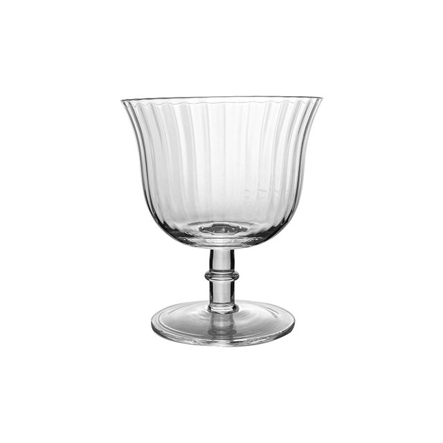 ins style cup vertical pattern glass coffee cup short cocktail cup thin wall grape cocktail cup 270ml dessert cup