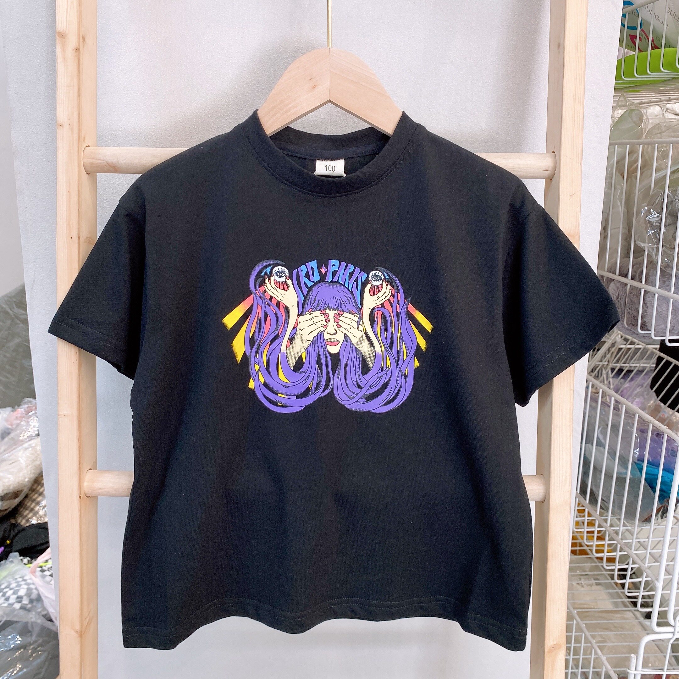 xx family Korean goods summer style medium and large children 100-170 pier like printing trendy short-sleeved T-shirt 31018 parent-child