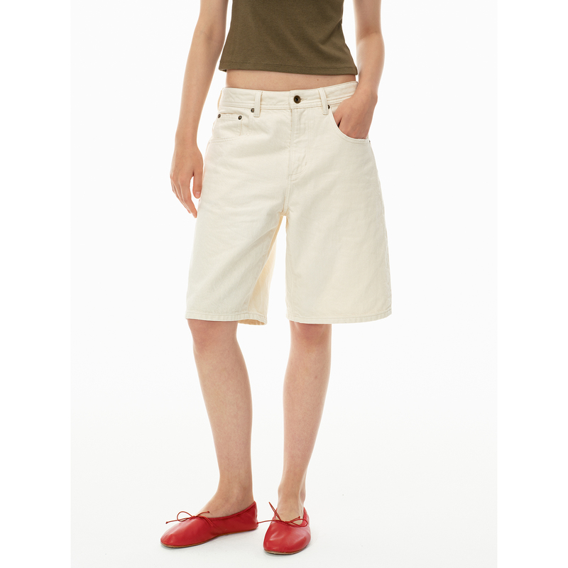 Taffa Tang Fa Fa Early Autumn New Product Turkish Imported Cotton Asut Dye Washed Casual Five-Point Denim Shorts for Women Taffa Tang Fa Fa Early Autumn New Product Turkish Imported Cotton Asut Dye Washed Casual Five-Point Denim Shorts for Women