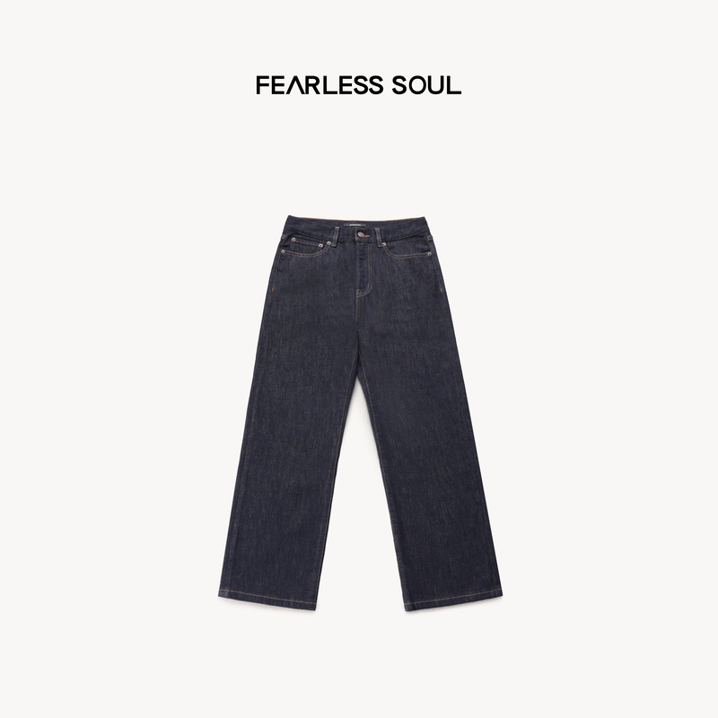 Taffa Tang Fa Fa Early Autumn New Product Sheep Wool Blend Classic Versatile Mid-Waist Straight Casual Jeans for Women Taffa Tang Fa Fa Early Autumn New Product Sheep Wool Blend Classic Versatile Mid-Waist Straight Casual Jeans for Women