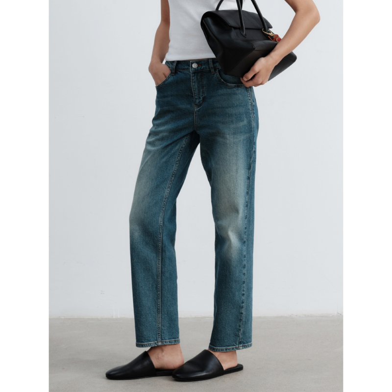 Taffa Tang Fa Fa's New Summer Model, the "Masonburg" All-Season Classic Versatile Retro Straight-Leg Jeans