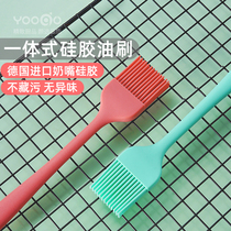 One-piece silicone oil brush baking brush High temperature food grade pancake barbecue brush Large grease brush
