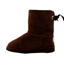 Foreign trade treatment clearance original single snow shoes snow boots Wudo family manufacturers produce leather fur one