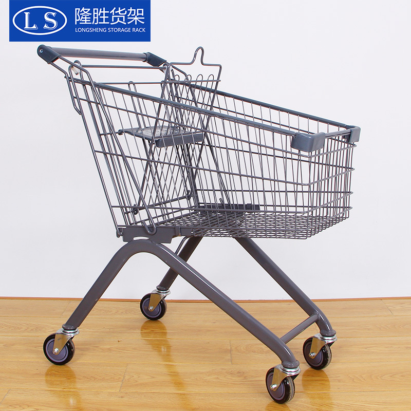 Supermarket shopping cart trolley shopping mall cart push cart home buying vegetable cart warehouse management goods industry cart Jiangsu Zhejiang Shanghai