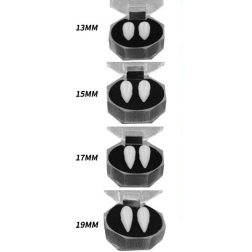 Живые реквизиты вампиров -фальшивые зубы, показывая макияж, роман, роман, роман туннеля, зомби, оставляя людей маленькими зубами тигра