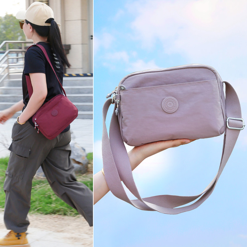 New Large-Capacity Nylon Bag, Fashionable Small Square Bag, Casual Multi-Compartment Crossbody Bag, Travel Shoulder Bag, Mother Bag