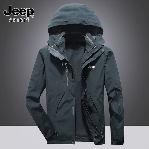 Jeep, джип, куртка, съемный утепленный дорожный вкладыш для скалозалания, «три в одном»