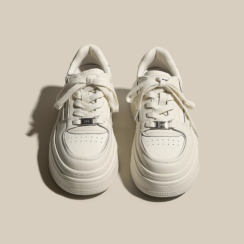 Little CKerwin American board shoes women 2023 new small crowddesign thick bottom ins 100 hitch casual little white shoes woman-Taobao