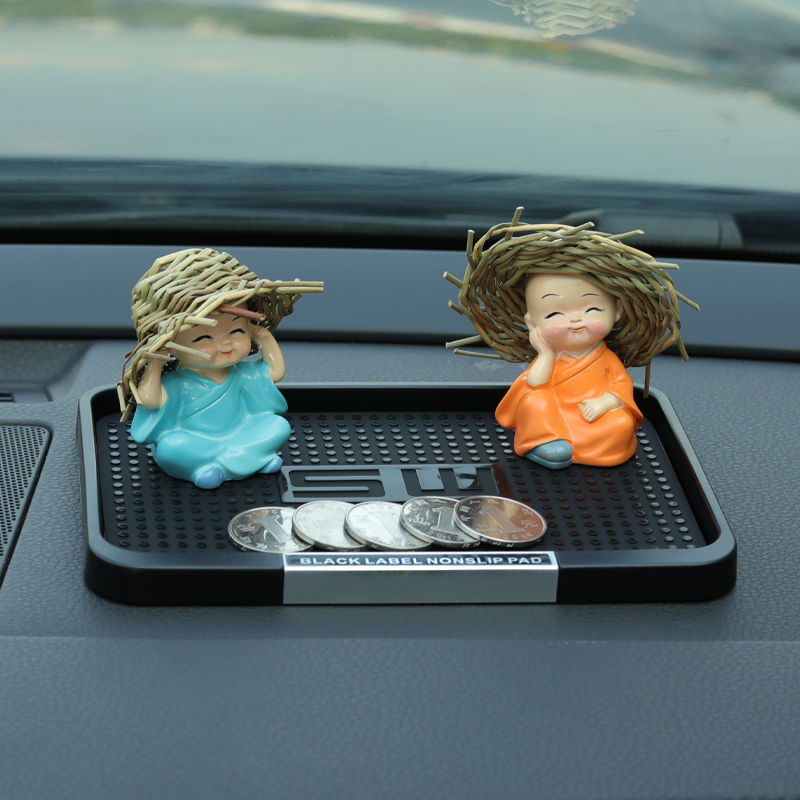 Car anti-slip car intermediate control station pad on board high temperature sun protection vehicle instrument station mobile phone prevention pad