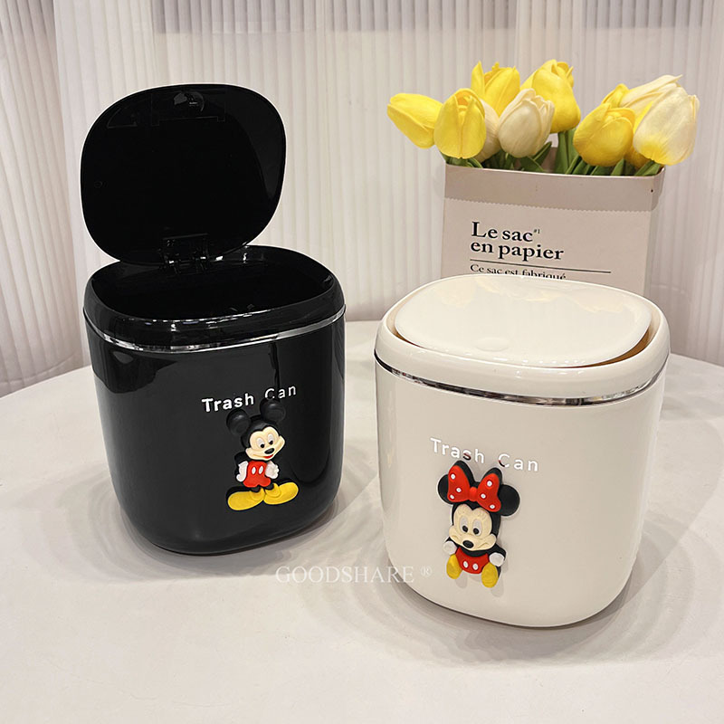 Desktop Trash Can, Office Organizing Storage Bin, Cute Cartoon Mickey Press-Type Storage Paper Basket, 618 Big Sale Desktop Trash Can, Office Organizing Storage Bin, Cute Cartoon Mickey Press-Type Storage Paper Basket, 618 Big Sale