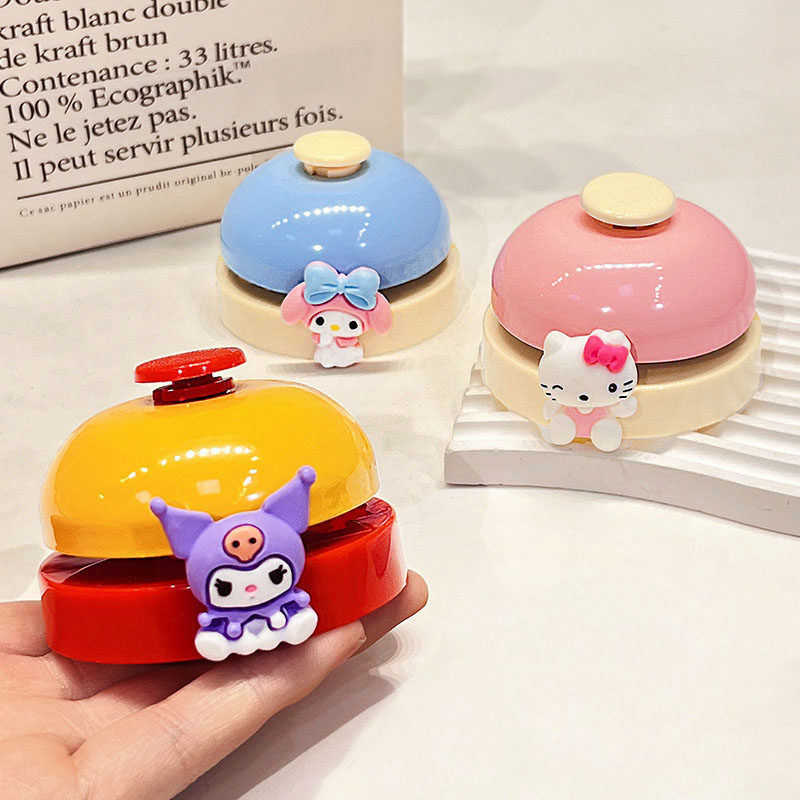 クロミベル 手動式応答ベル、かわいい漫画ペットベル、フロントデスクメニューベル、テーブルベル