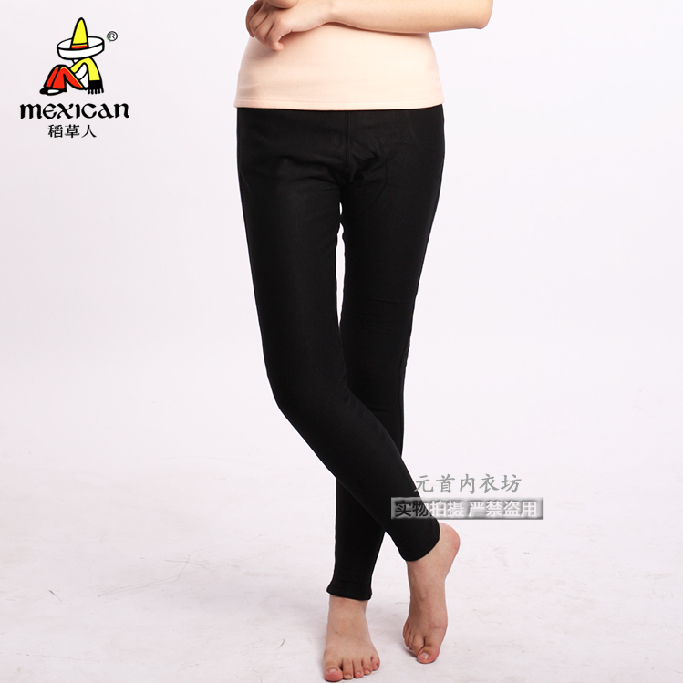 Scarecrow Underwear Women's Warm Pants Plus Velvet Thickened High Waist Wearing Small Feet Slim Leggings 24737BC