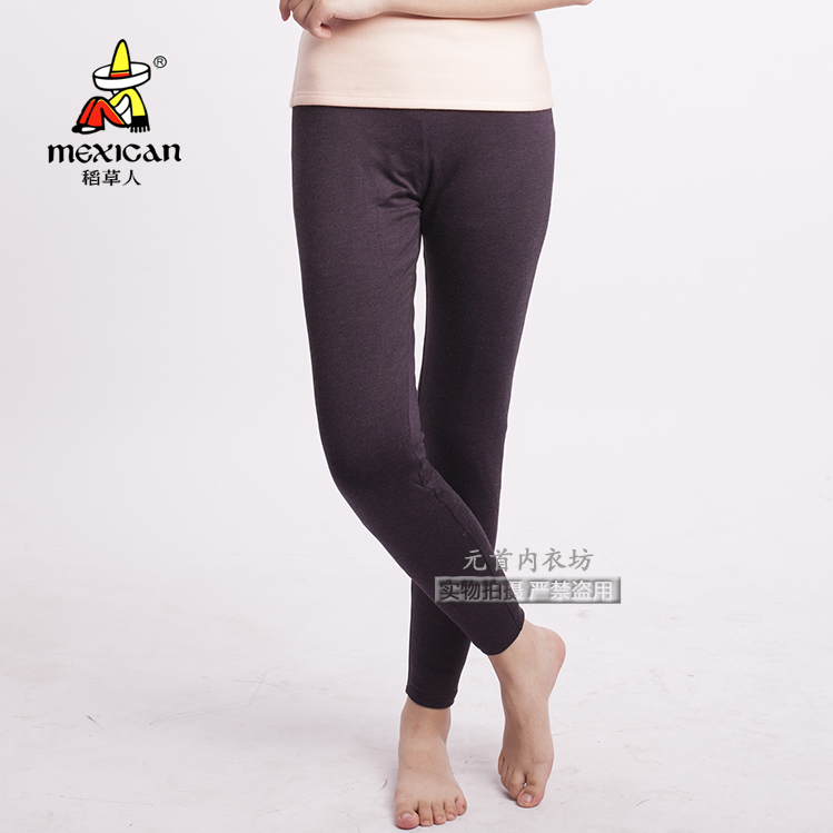 Scarecrow Underwear Women's Cashmere Protein Silk Wool Thickened Invisible Knee Pads Warm Pants 86662