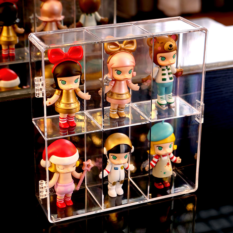 Bubble Mater model containing box acrylic anti-dust display case multilayer Jasmine doll blind box exhibition shelf