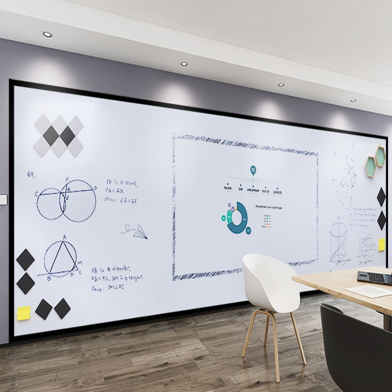 More Jersey Magnetic Double Layer Whiteboard Wall Sticker Graffiti Blackboard Glass Tile Wood Cabinet Wall Paper Wall Cloth Exclusive Children Room Home Teaching Training Office Conference Creative Graffiti Writing Dust-free Eco-friendly Customization