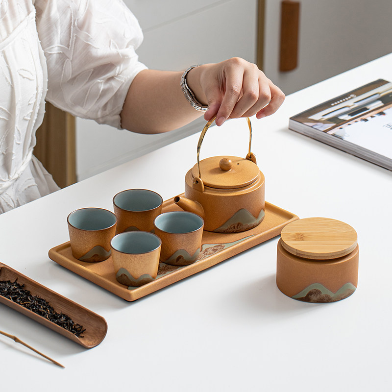 Day Style Tea Tea Teapot Kung-fu Suit Home Living Room Ceramic Tea Cup Tea Gift Box A Tea Tea Tea Ceremony-Taobao