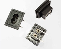 AC AC power socket Eight-word seat 8-word seat Two-hole industrial socket C8 big eight-character hollow