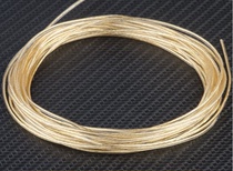 diy gold and silver alloy headphone wire diy loose wire pure silver gold plated upgrade line single diameter 1 14mm crystal outer skin