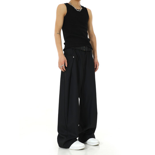 American retro casual pants with loose design