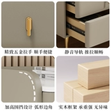 Прикроватная тумбочка из цельного дерева 2024, новый стиль, светлый роскошный элитный дом для маленькой спальни, простой современный прикроватный шкаф для хранения вещей