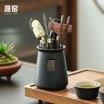 Sheng Kiln Black Honolulu wood utilitt tea Suit Tea Spoon Raising Pot pen Tea Road 6 6 Gentleman Tea Knife Tea Table Tea Table