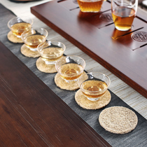 Shengyao Natural Creative Silk Melon Cup Mat minimalist Gongfu Tea Accessories Thermal Insulation Mat SLIP MAT ROUND HANDMADE MAT