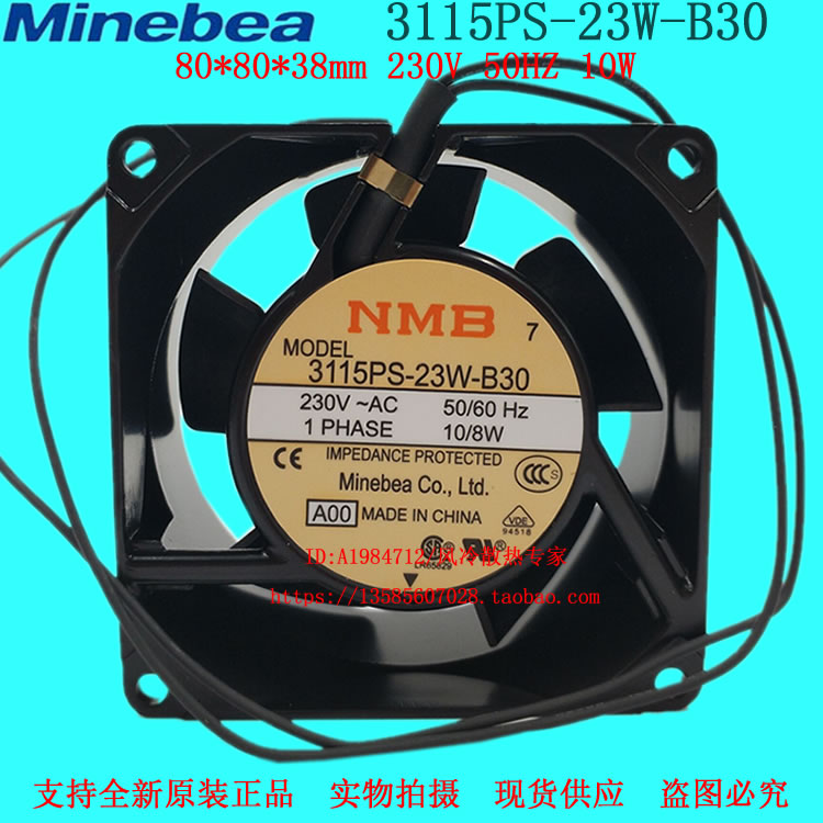 3115PS-23W-B30 new original NMB fan 8CM 230V 10W inverter cooling fan