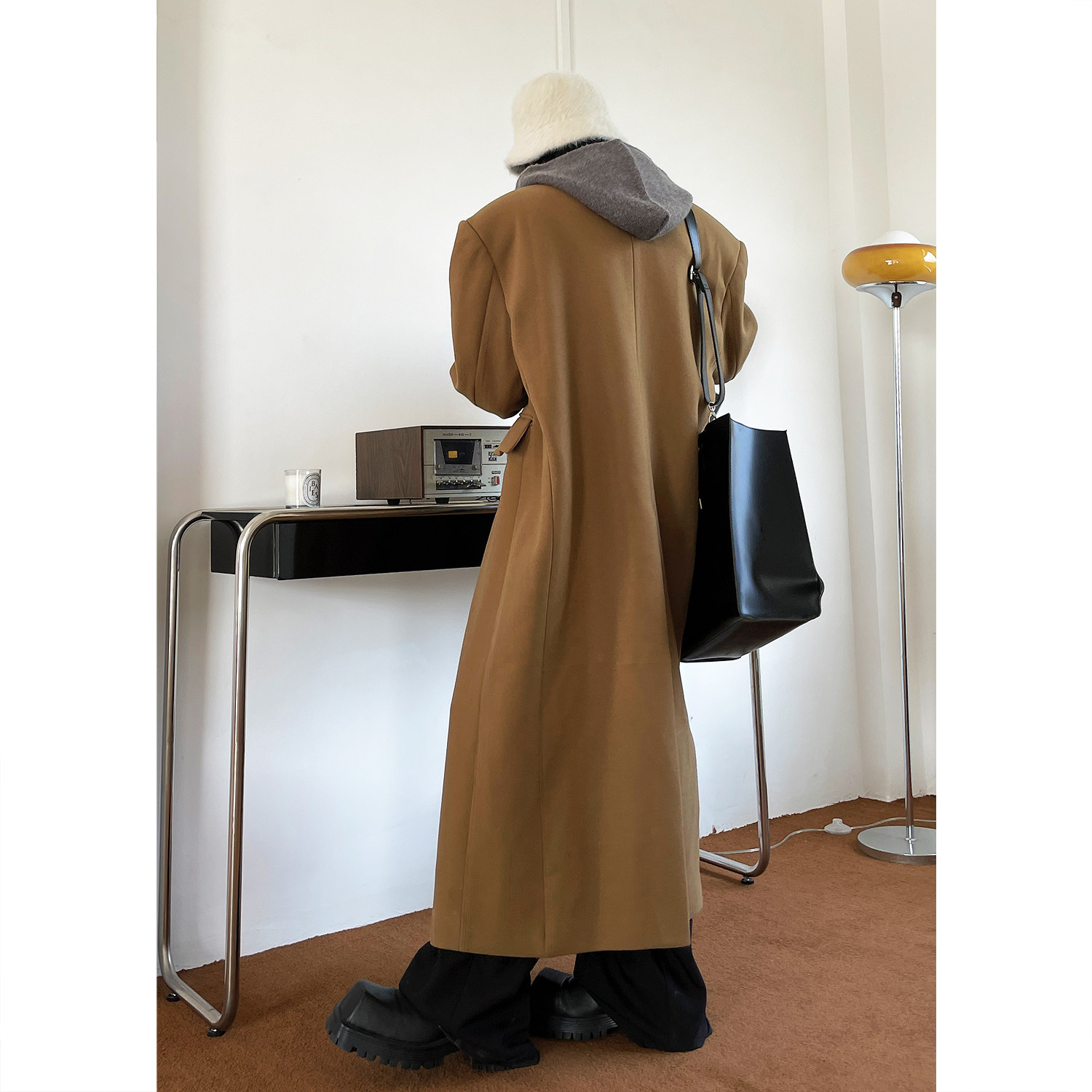 SOPHNET. YARMO WOOL MELTON LAB COAT ファッション